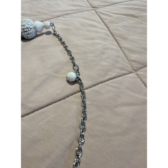 Hand Beaded Seed Bead Colorful Braided Multicolored Necklace Fun Summer Boho - Picture 3 of 3